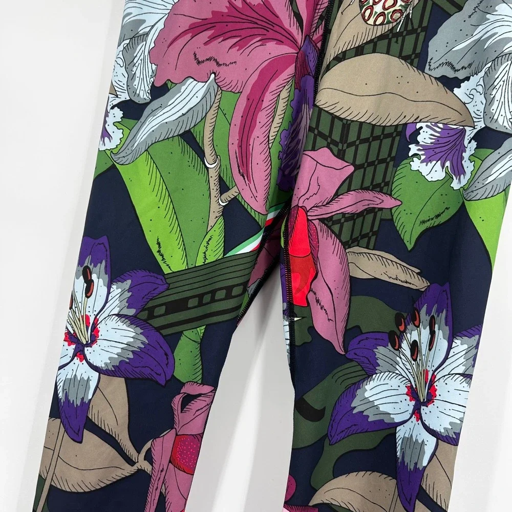 Nike Dri Fit Womens Floral Print Icon Clash One Leggings Size M‎
